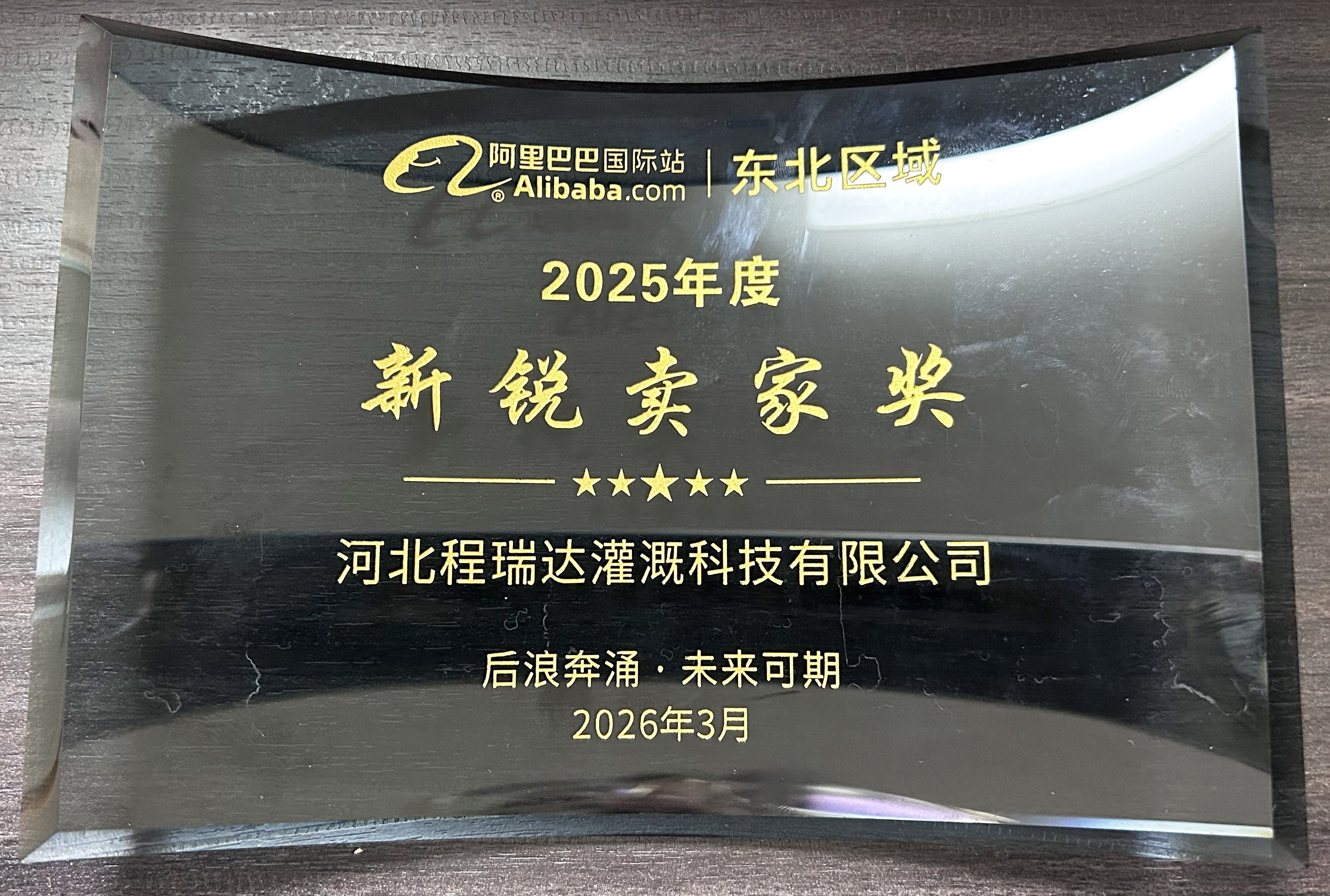 松江程瑞达灌溉 | 荣获阿里国际站新锐卖家奖