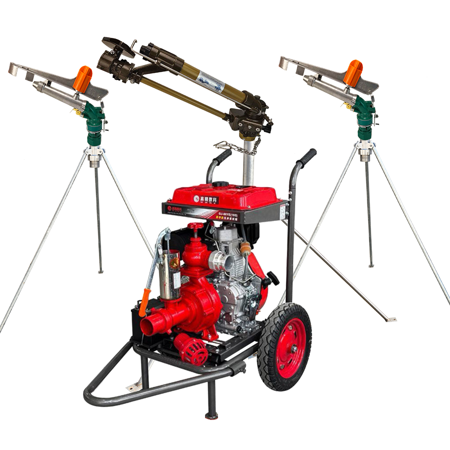 松江一体式灌溉机组 全套喷枪水带配齐 抗旱浇地神器